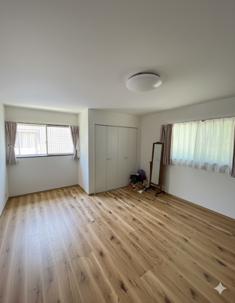二間続きの和室を洋室2部屋へリフォーム